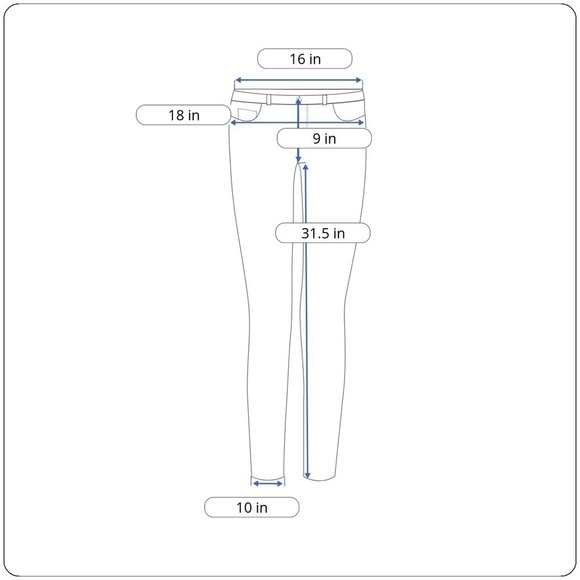 Mossimo Blue Denim Bootcut Jeans Women’s Size 8 Classic Mid Rise Fit - Picture 7 of 7